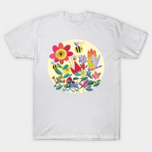 flowers and insects T-Shirt